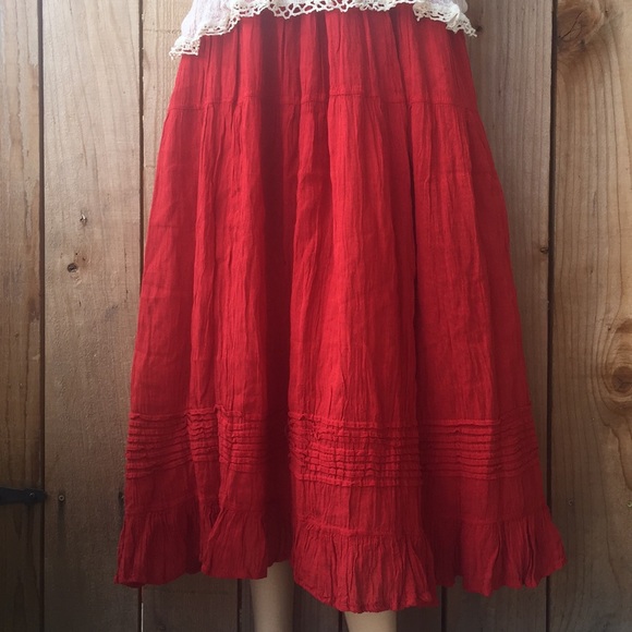Mexican long skirts ONE SIZE Small to XL - Picture 7 of 7